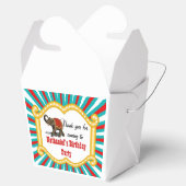 エレファントサーカスフレームキッズボーイズバースデーパーティー フェイバーボックス (オープン)