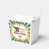 エレファントサーカスフレームキッズボーイズバースデーパーティー フェイバーボックス (正面サイド)