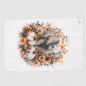 エレファントシャツカントリーカボチャ ゴルフタオル (横)