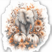 エレファントシャツカントリーカボチャ シール (正面)