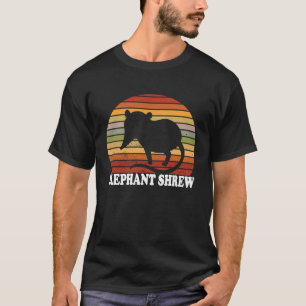 エレファントシュリーサンセットレトロヴィンテージジャンピングシュリーウ Tシャツ