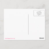 エレファントシールはがきピンク ポストカード (裏面)