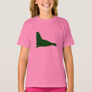 エレファントシールシャツフタログリーン Tシャツ