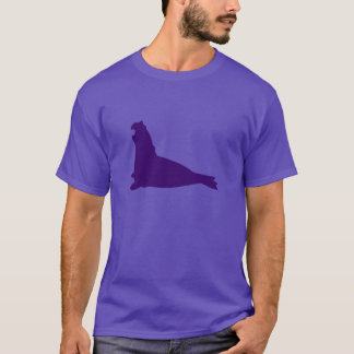 エレファントシールシャツ深いパープル Tシャツ