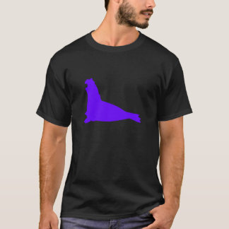 エレファントシールシャツ電色紫 Tシャツ