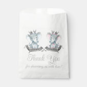 エレファントジェンダーが赤ちゃんシャワーを明らかにする フェイバーバッグ (正面)