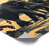 エレファントジャングルのセレニティ:ヴィンテージ ポスター (角)