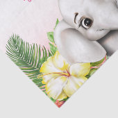 エレファントジャングルサファリパーソナライズされたーベビーシャワー 薄葉紙 (詳細)