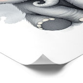 エレファントジャングル子供部屋ウォールアート ポスター (角)