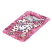 エレファントスウィートバレンタインカスタマイズマグネット マグネット (左側)