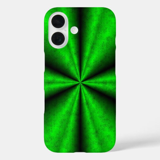 エレファントスキンレザーオプションのグリーンレインボー Case-Mate iPhoneケース (裏面)