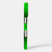 エレファントスキンレザーオプションのグリーンレインボー Case-Mate iPhoneケース (裏面 / 右)