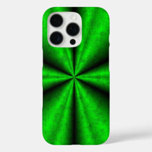 エレファントスキンレザーオプションのグリーンレインボー iPhone 16 PROケース