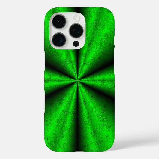 エレファントスキンレザーオプションのグリーンレインボー Case-Mate iPhoneケース (裏面)