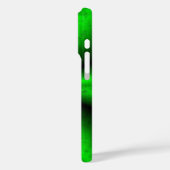 エレファントスキンレザーオプションのグリーンレインボー Case-Mate iPhoneケース (裏面 / 左)