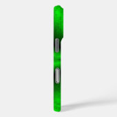 エレファントスキンレザーオプションのグリーンレインボー Case-Mate iPhoneケース (裏面 / 右)