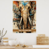 エレファントスチームパンク ポスター (キッチン)