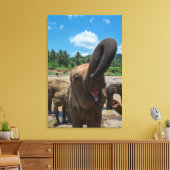 エレファントスリランカ キャンバスプリント (インサイチュ (リビング))