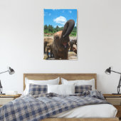 エレファントスリランカ キャンバスプリント (インサイチュ (寝室))