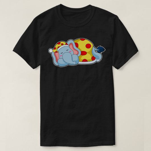 エレファントスリーピングパジャマ Tシャツ (デザイン正面)