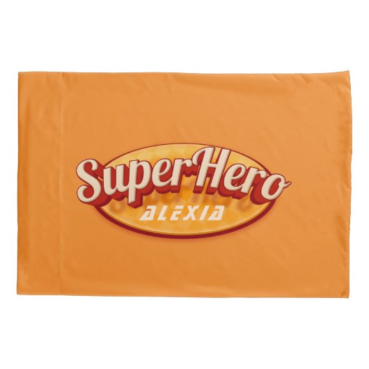 エレファン🦸トスーパーヒーロー名前をカスタムする 枕カバー (裏面)