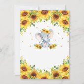 エレファントタイムカプセルメッセージに空白の送信 招待状 (裏面)