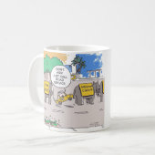 エレファントタクシーラインマグ コーヒーマグカップ (正面左)