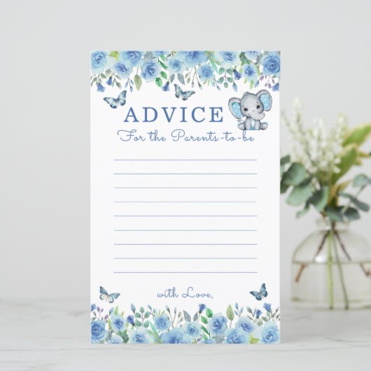 エレファントダスティブルーベビーシャワーアドバイスfor保護者 (スタンド正面)