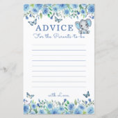 エレファントダスティブルーベビーシャワーアドバイスfor保護者 (正面)