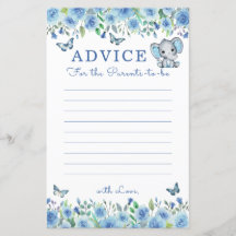 エレファントダスティブルーベビーシャワーアドバイスfor保護者