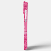 エレファントダマスクピンクのショートネームipad case Case-Mate iPhoneケース (裏面 / 左)