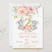 エレファントツインガールズ2ndバースデー招待状 招待状 (正面)