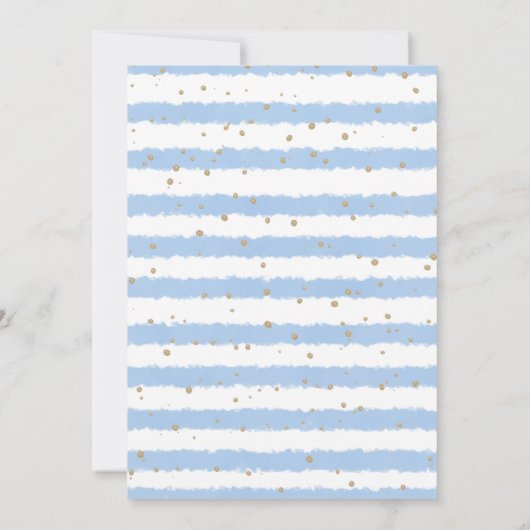 エレファントツインボーイズ男の赤ちゃんシャワー 招待状 (裏面)