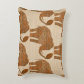 エレファントトライバルアートデザイン アクセントクッション (裏面(縦))