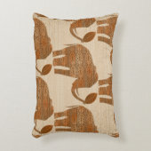 エレファントトライバルアートデザイン アクセントクッション (正面(垂直))