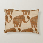エレファントトライバルアートデザイン アクセントクッション (裏面)