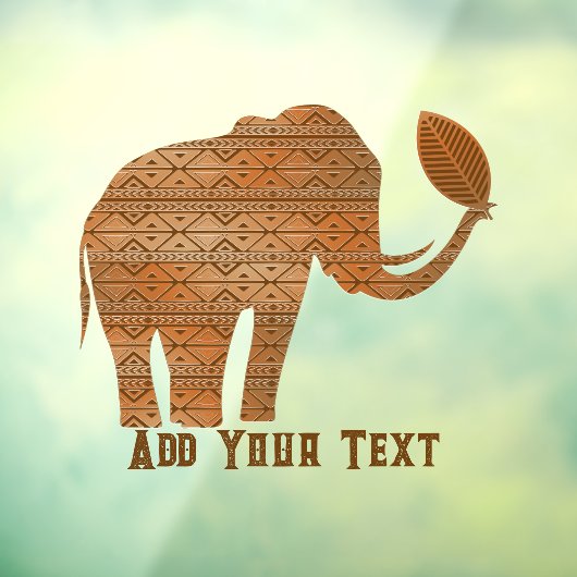 エレファントトライバルアートデザイン ウィンドウサイン (シート3)