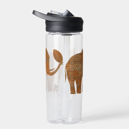エレファントトライバルアートデザイン ウォーターボトル (右面)
