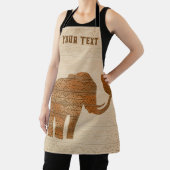 エレファントトライバルアートデザイン エプロン (インサイチュ)