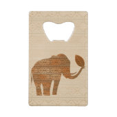 エレファントトライバルアートデザイン クレジットカード栓抜き (裏面)