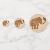 エレファントトライバルアートデザイン コンフェッティ (裏面)