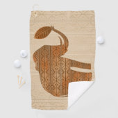 エレファントトライバルアートデザイン ゴルフタオル (インサイチュ)