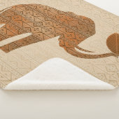 エレファントトライバルアートデザイン シェルパブランケット (3/4)