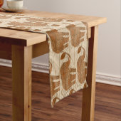 エレファントトライバルアートデザイン ショートテーブルランナー (インサイチュ)