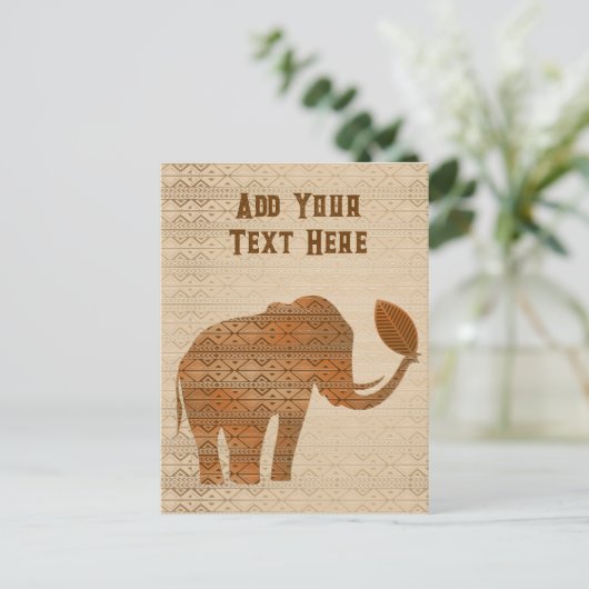 エレファントトライバルアートデザイン シーズンポストカード (スタンド正面)