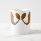 エレファントトライバルアートデザイン ジャンボコーヒーマグカップ (正面)