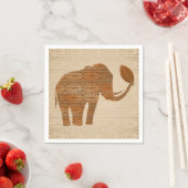 エレファントトライバルアートデザイン スタンダードカクテルナプキン (インサイチュ)