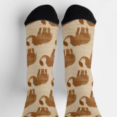 エレファントトライバルアートデザイン ソックス (上部)