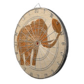 エレファントトライバルアートデザイン ダーツボード (正面右)