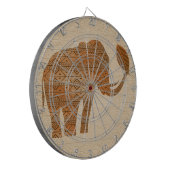 エレファントトライバルアートデザイン ダーツボード (正面左)